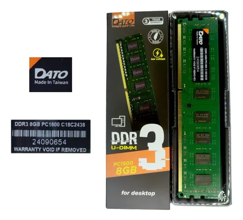 Dato pc ddr3 8gb 